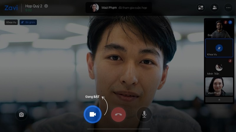 Bấm Vào Biểu Tượng Camera để Tùy Chỉnh Camera Của Bạn được Tắt Bật.