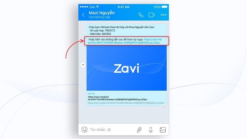Bấm Vào Link Cuộc Họp