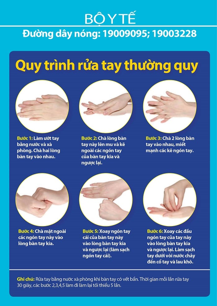 Rửa Tay Bằng Xà Phòng Và Sát Khuẩn