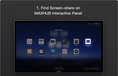 Truy Cập Vào ứng Dụng Maxhub Sreenshare Sau Khi đã Cài đặt Xong
