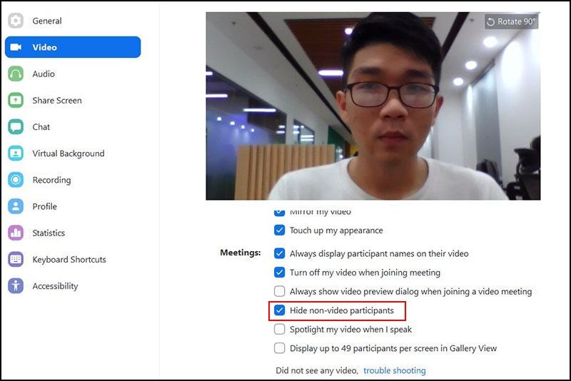 Ẩn Người Tham Gia Không Bật Camera