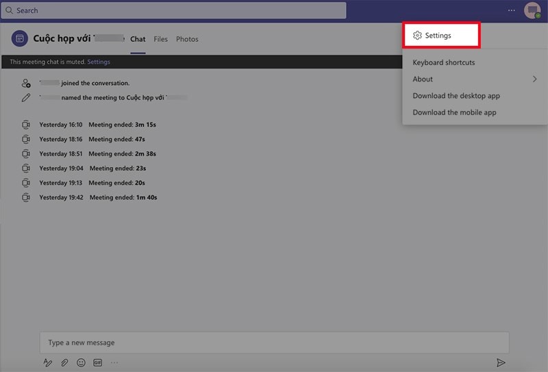 Cách Cài Tiếng Việt Cho Microsoft Teams Trên Máy Tính Bước 2