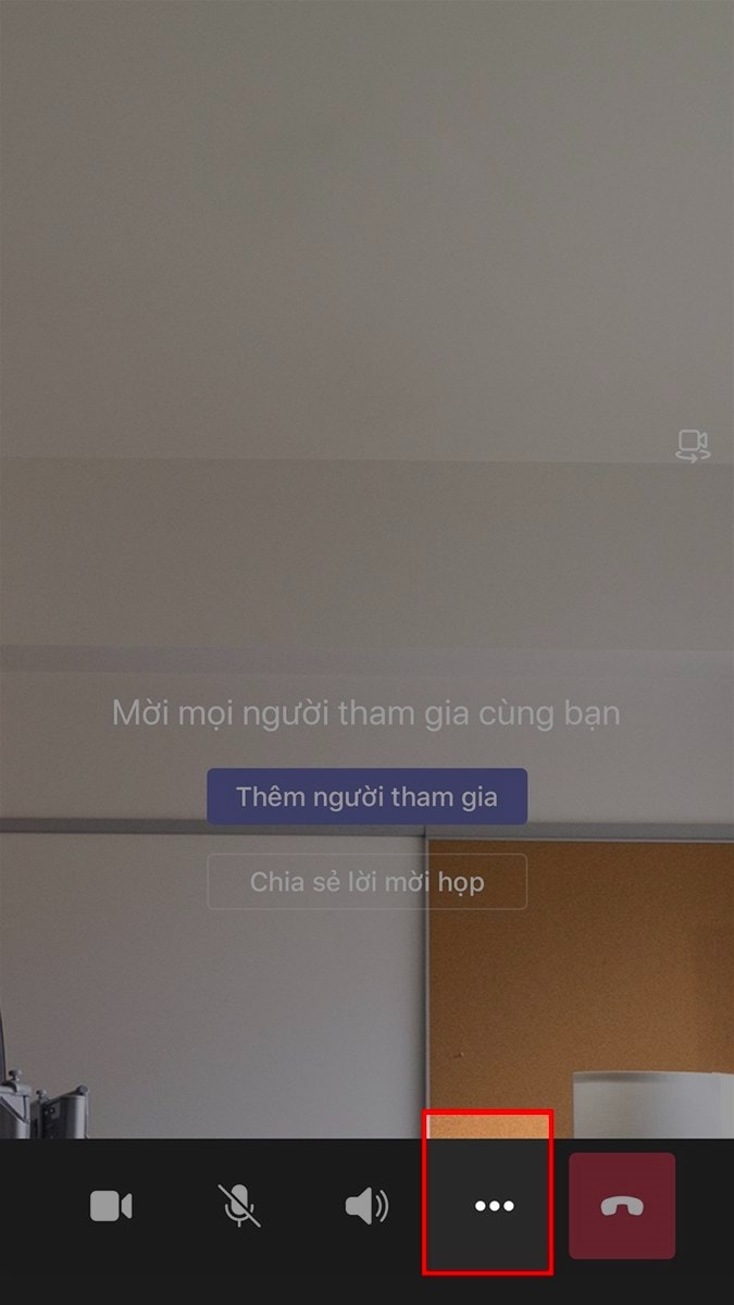 Cách Ghi Lại Cuộc Họp Trên Microsoft Teams Bằng điện Thoại Bước 1