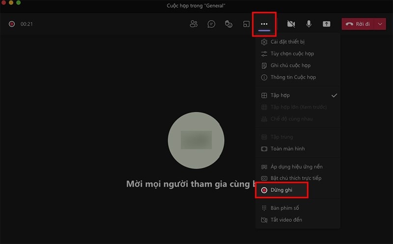 Cách Ghi Lại Cuộc Họp Trên Microsoft Teams Bằng Máy Tính Bước 3
