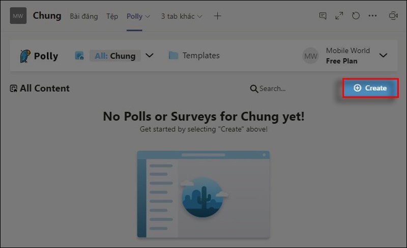 Cách Tạo Bảng điểm Danh Trên Microsoft Teams Bằng ứng Dụng Polly Bước 11