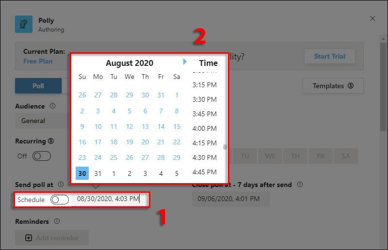 Cách Tạo Bảng điểm Danh Trên Microsoft Teams Bằng ứng Dụng Polly Bước 13