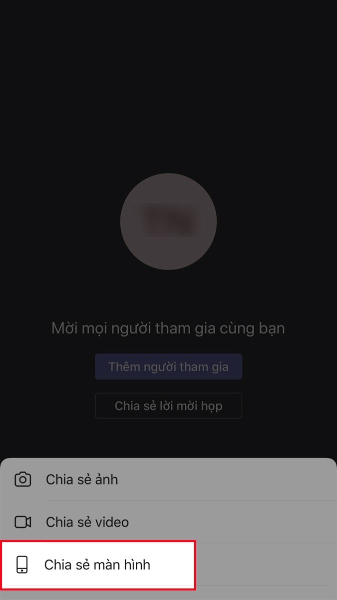 Chia Sẻ Màn Hình Khi Học, Họp Online Trên điện Thoại Bước 3