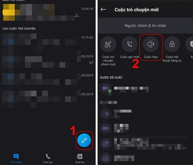 Hướng Dẫn Cách Họp Trực Tuyến Qua Skype Trên điện Thoại Bước 1