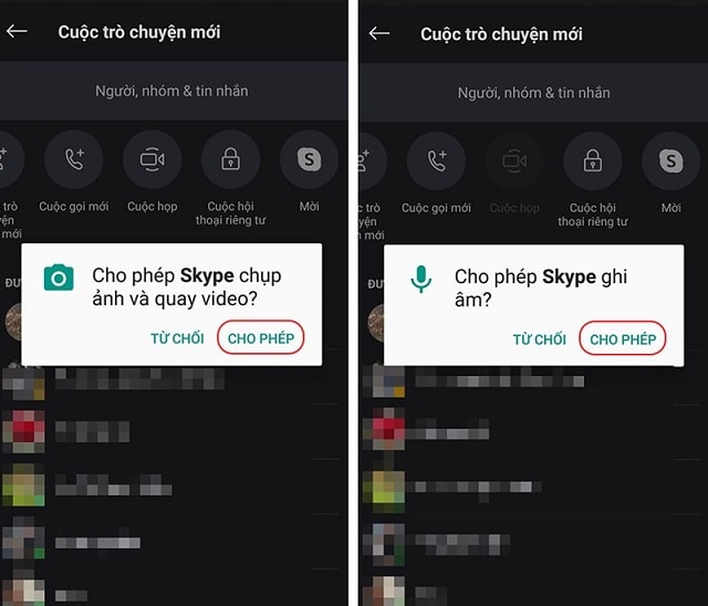 Hướng Dẫn Cách Họp Trực Tuyến Qua Skype Trên điện Thoại Bước 2