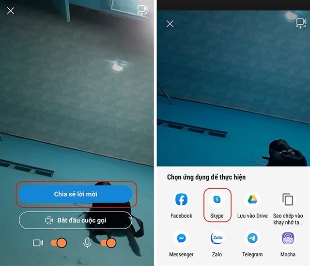 Hướng Dẫn Cách Họp Trực Tuyến Qua Skype Trên điện Thoại Bước 3