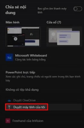 Hướng Dẫn Trình Chiếu Powerpoint Trên Microsoft Teams Trên Máy Tính Bước 2