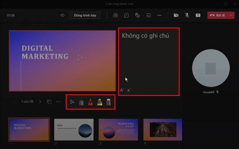 Hướng Dẫn Trình Chiếu Powerpoint Trên Microsoft Teams Trên Máy Tính Bước 4 A