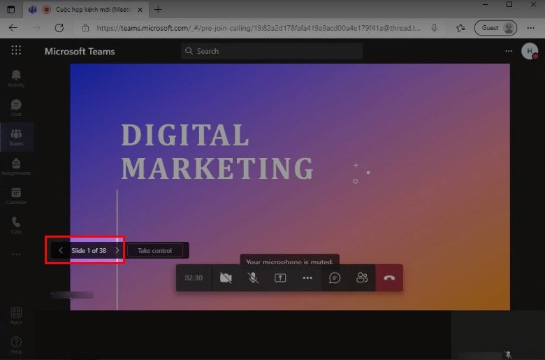 Hướng Dẫn Trình Chiếu Powerpoint Trên Microsoft Teams Trên Máy Tính Bước 5 B