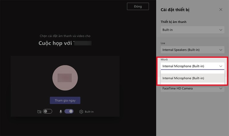 Kiểm Tra Cài đặt Cấu Hình Trước Khi Tham Gia Học, Họp Online Bước 2