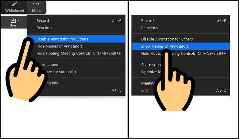 Hướng Dẫn Chặn Không Cho Người Dùng Vẽ Trên Zoom Bước 2