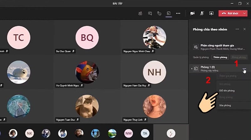Hướng Dẫn Tạo Breakout Room, Chia Nhóm Trên Microsoft Teams Bước 3