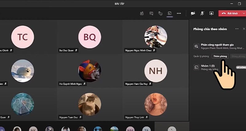 Hướng Dẫn Tạo Breakout Room, Chia Nhóm Trên Microsoft Teams Bước 5