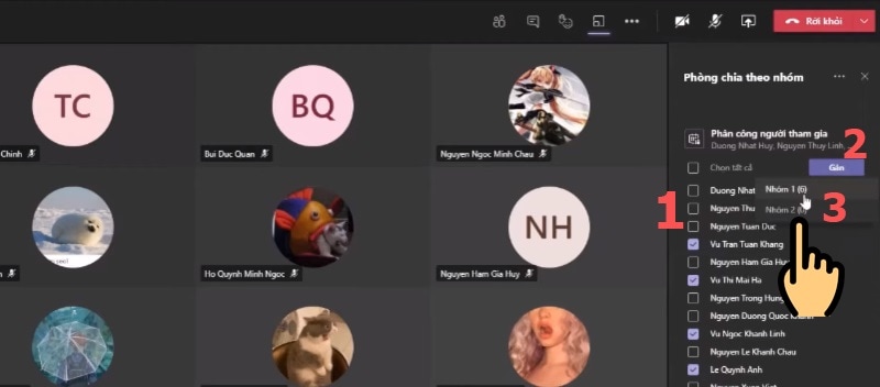 Hướng Dẫn Tạo Breakout Room, Chia Nhóm Trên Microsoft Teams Bước 6