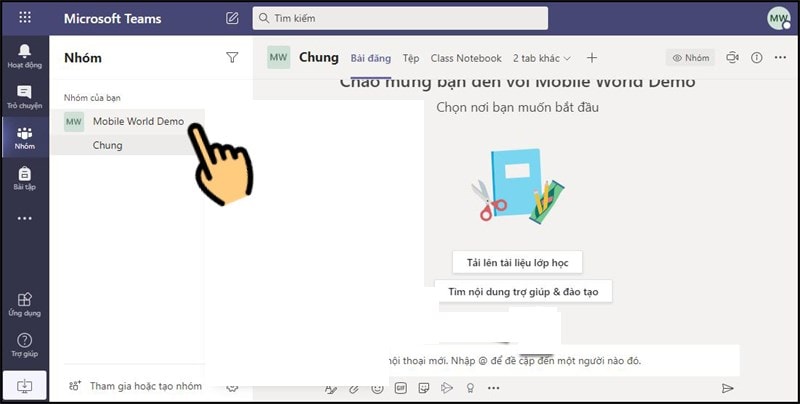 Hướng Dẫn Tạo Phòng Học Microsoft Teams Online Trên Web Bước 8
