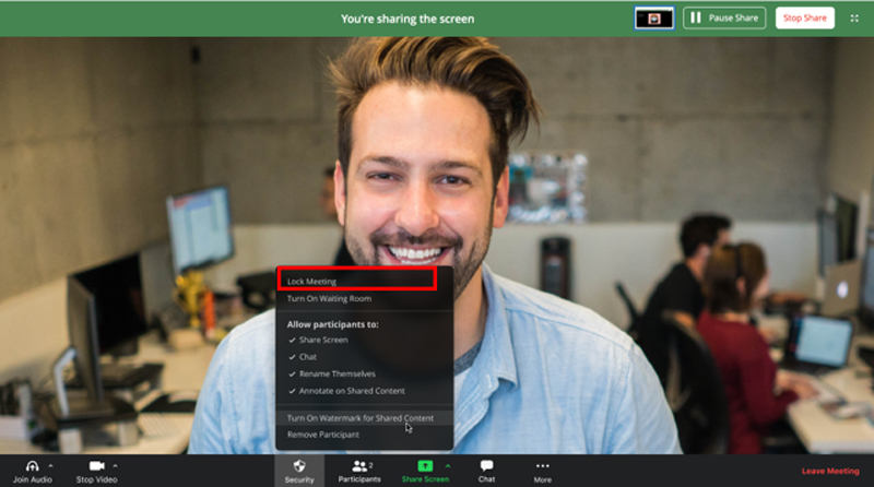 Cách Khóa Phòng Học Trên Zoom Trên Website (chrome Os, Cốc Cốc, Firefox V.v...) Bước 2