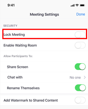 Cách Khóa Phòng Học Trên Zoom Trên điện Thoại Bước 3