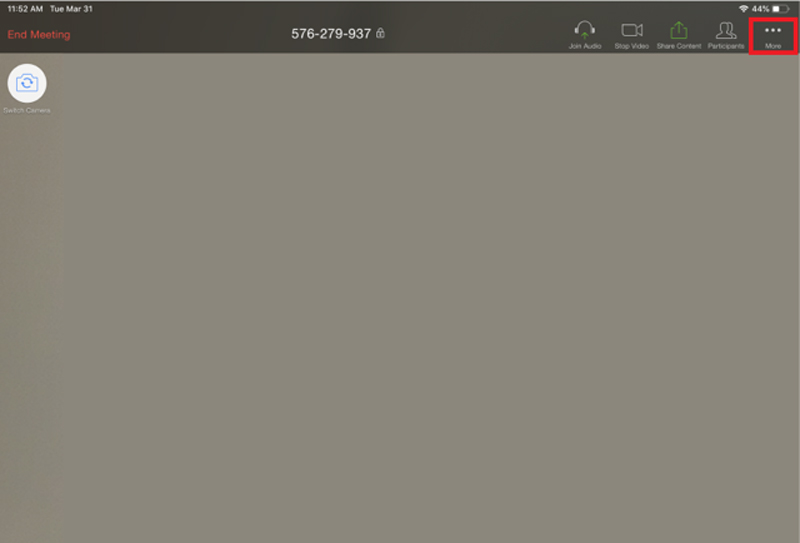 Cách Khóa Phòng Học Trên Zoom Trên Ipad Bước 1