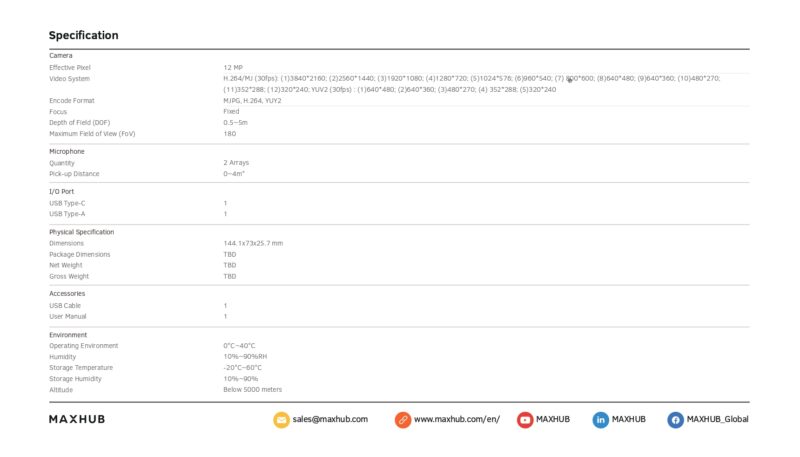 Maxhub Uc M31 Brochure Tanphatvn.com Page 0012