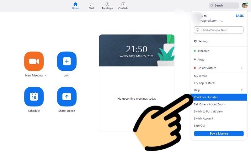Hướng Dẫn Sửa Lỗi Bằng Cách Cập Nhật Zoom Lên Phiên Bản Mới Nhất Bước 2
