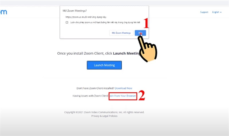 Hướng Dẫn Tham Gia Phòng Họp Khi Quên Mật Khẩu Zoom Bước 4