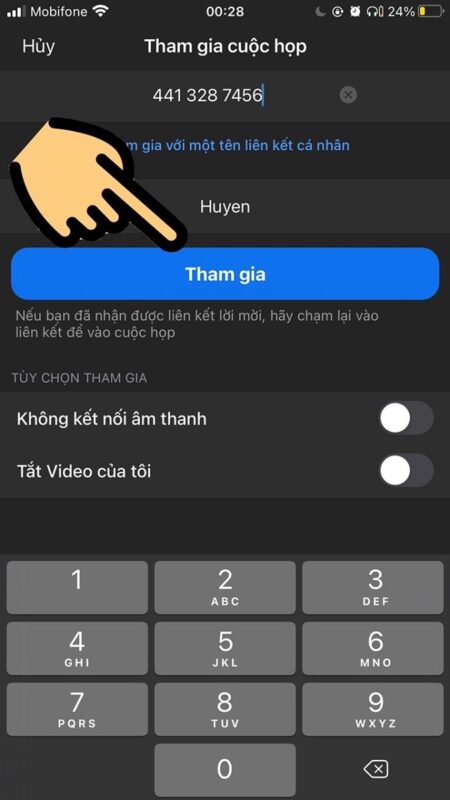 Hướng Dẫn Trên điện Thoại Bước 4