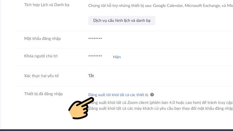 Sửa Lỗi Bằng Cách đăng Xuất Tất Cả Thiết Bị Khác Bước 3