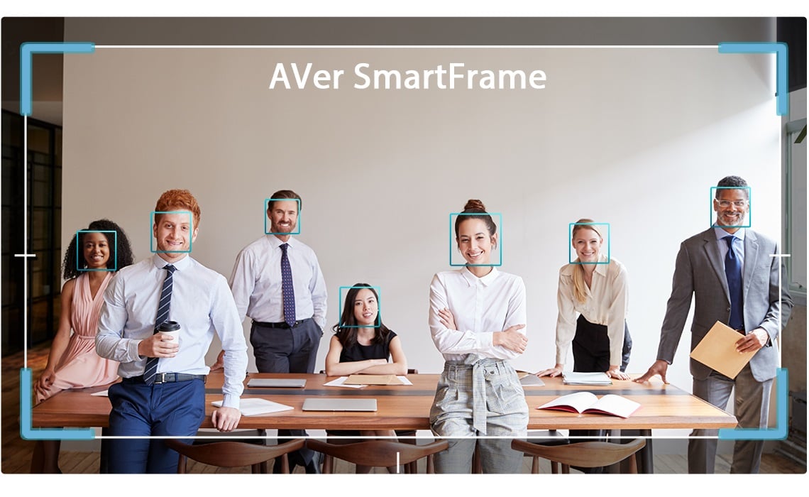 Aver Evc170 Bắt Trọn Khung Hình Mọi Người Trong Phòng Họp Với Aver Smartframe