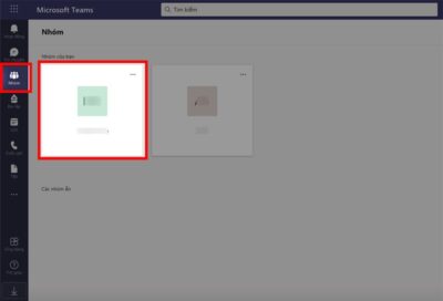 Cách Xóa Nhóm, Lớp Học Trên Microsoft Teams Bằng Máy Tính Bước 1