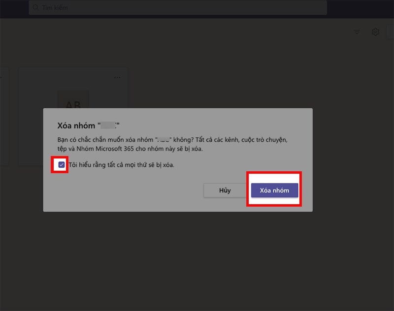 Cách Xóa Nhóm, Lớp Học Trên Microsoft Teams Bằng Máy Tính Bước 3