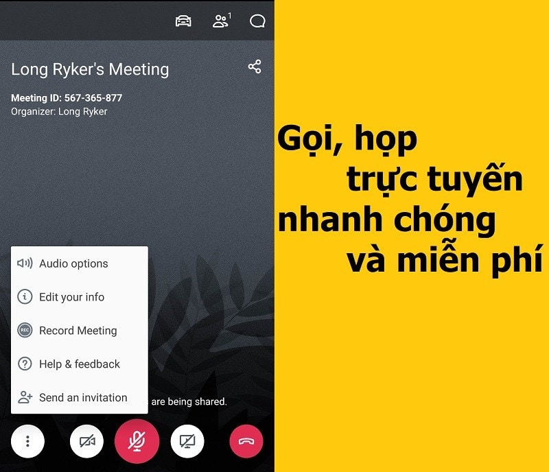Gọi, Họp Trực Tuyến Nhanh Chóng Và Miễn Phí