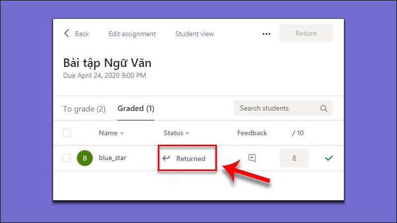 Hướng Dẫn Chấm điểm Trên ứng Dụng Microsoft Teams 4