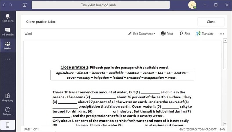 Hướng Dẫn Làm Và Nộp Bài Trên ứng Dụng Microsoft Teams 2