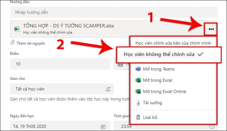 Hướng Dẫn Tạo Và Giao Bài Tập ứng Dụng Microsoft Teams 11