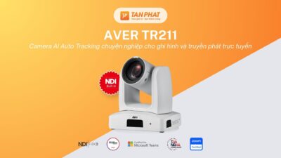 AVer TR211 – Camera AI Auto Tracking chuyên nghiệp cho ghi hình và truyền phát trực tuyến