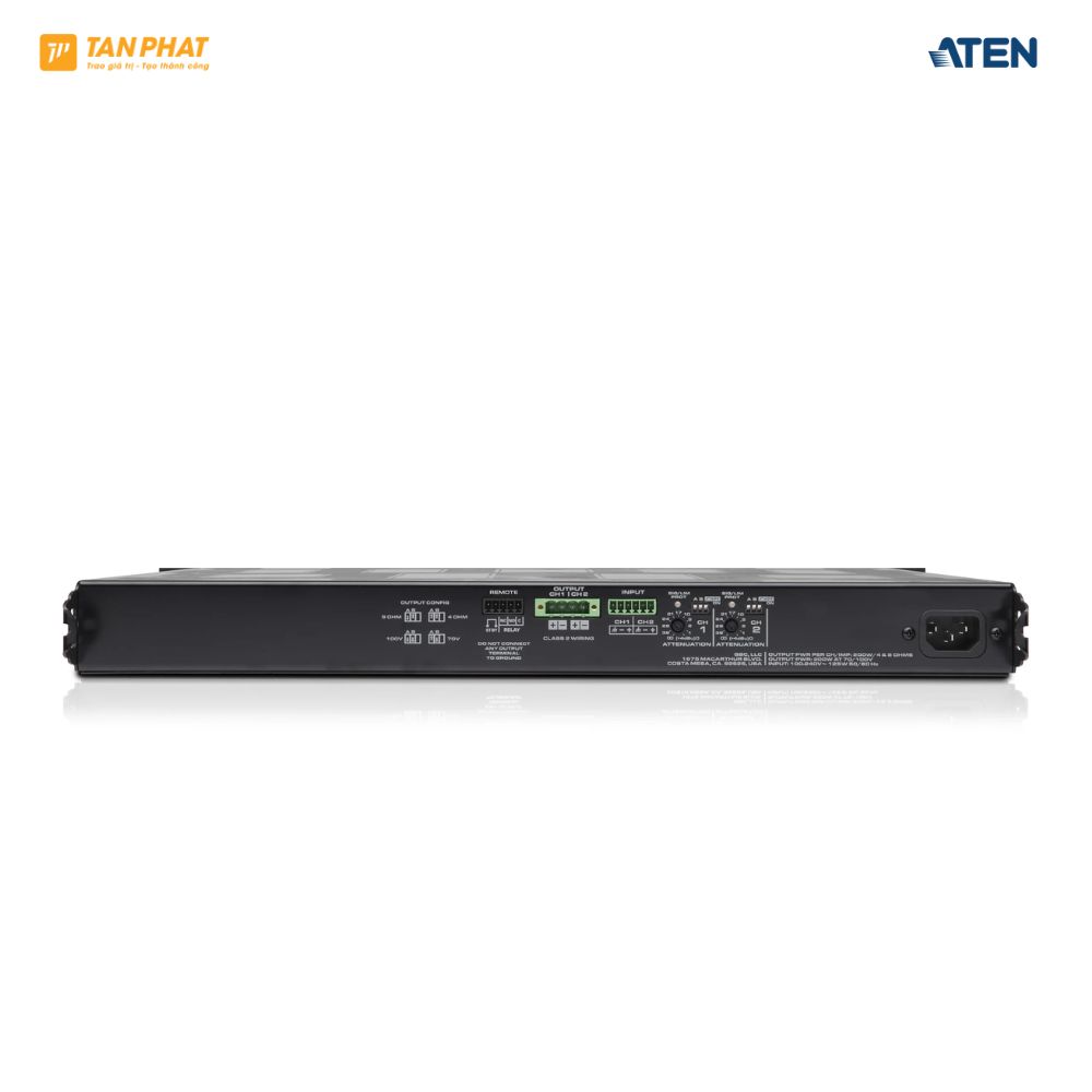 Bộ khuếch đại đa kênh QSC MP-A20V - Ảnh 2